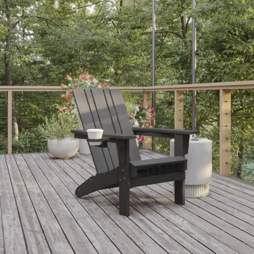 Flash Furniture Flash Furniture LE-HMP-1045-10-GY-GG Halifax Adirondack Patio Chair