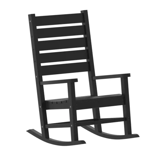 Flash Furniture Flash Furniture LE-HMP-2002-110-BK-GG Manchester Rocking Chair
