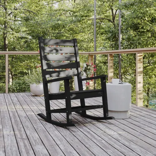 Flash Furniture Flash Furniture LE-HMP-2002-110-BK-GG Manchester Rocking Chair