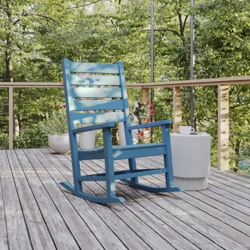 Flash Furniture Flash Furniture LE-HMP-2002-110-BL-GG Manchester Rocking Chair