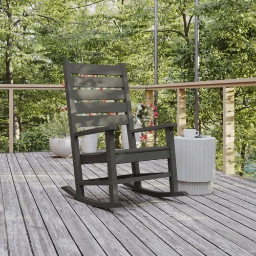 Flash Furniture Flash Furniture LE-HMP-2002-110-GY-GG Manchester Rocking Chair
