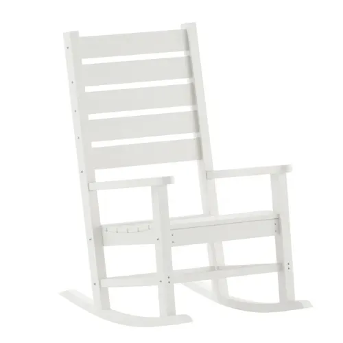 Flash Furniture Flash Furniture LE-HMP-2002-110-WT-GG Manchester Rocking Chair