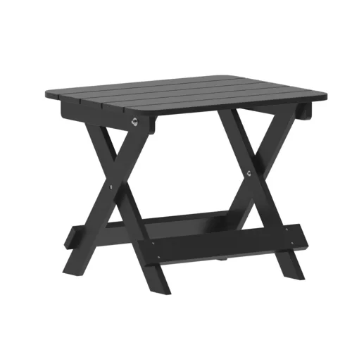 Flash Furniture Flash Furniture LE-HMP-2012-1620H-BK-GG Halifax Folding Side Table