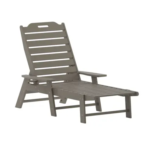 Flash Furniture Flash Furniture LE-HMP-2017-414-BR-GG Monterey Adirondack Lounger