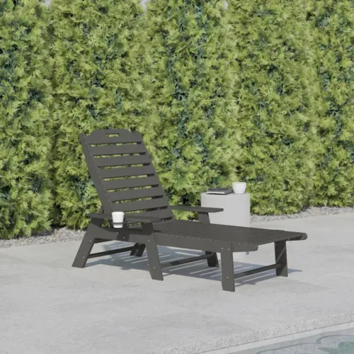 Flash Furniture Flash Furniture LE-HMP-2017-414-GY-GG Monterey Adirondack Lounger