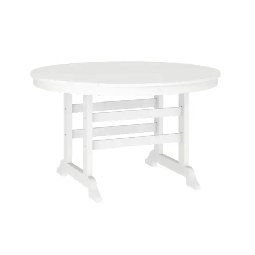 Flash Furniture Flash Furniture LE-HMP-248-01-WHT-GG Colonel Adirondack Dining Table
