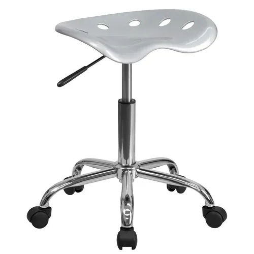 Flash Furniture LF-214A-SILVER-GG Vibrant Stool