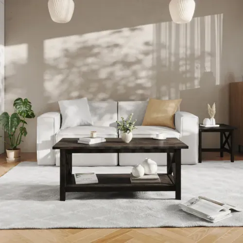 Flash Furniture Flash Furniture LFS-2007-DKGRY-GG Jasper Coffee Table
