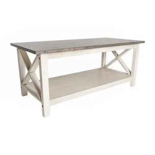 Flash Furniture Flash Furniture LFS-2007-GRYWHT-GG Jasper Coffee Table
