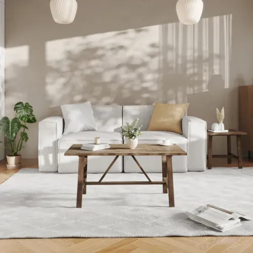 Flash Furniture Flash Furniture LFS-2013-RSTBRN-GG Eli Coffee Table