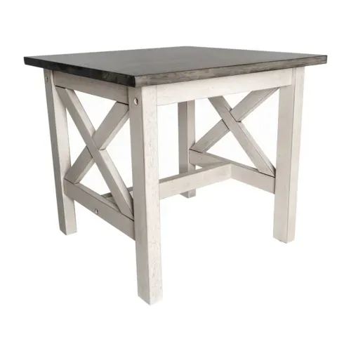 Flash Furniture Flash Furniture LFS-4002-GRYWHT-GG Jasper End Table