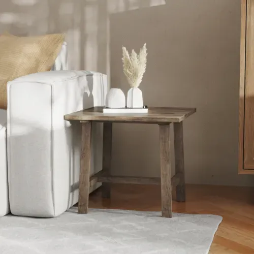 Flash Furniture Flash Furniture LFS-4005-RSTBRN-GG Eli End Table
