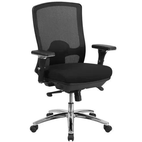 Flash Furniture LQ-2-BK-GG Hercules Series 24/7 Big & Tall Swivel Office