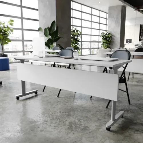 Flash Furniture Flash Furniture MT-M7224-T-LEG-GRYGRY-GG Palmer Training Table