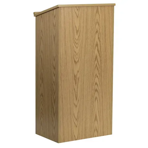 Flash Furniture MT-M8830-LECT-OAK-GG Stand-Up Lectern