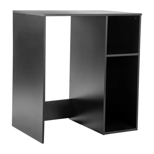 Flash Furniture Flash Furniture NAN-17300-BK-GG Lotus Mini Fridge Bookshelf