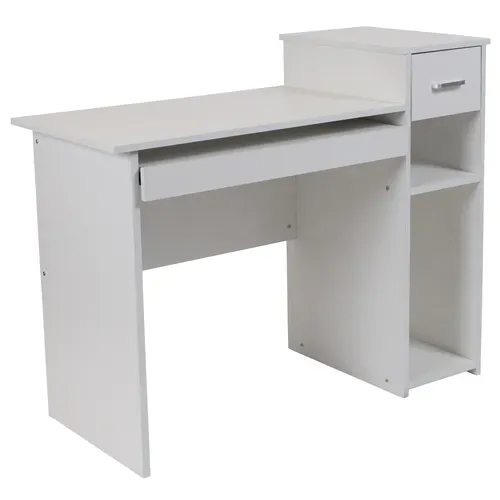 Flash Furniture NAN-NJ-HD3518-W-GG Highland Park Computer Desk