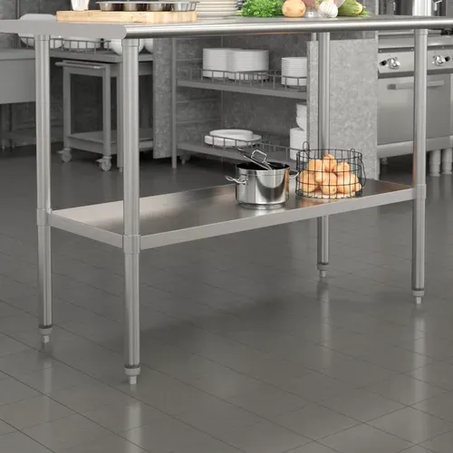 Flash Furniture NH-GU-2448-GG Work Table, Undershelf