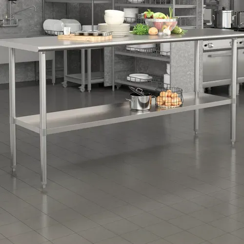 Flash Furniture NH-GU-3072-GG Work Table, Undershelf