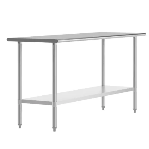 Flash Furniture Flash Furniture
NH-WT-2472-GG Work Table,

Stainless Steel Top
with 
and 
- 720"W x 300"D