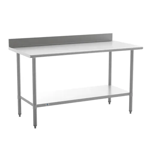 Flash Furniture Flash Furniture
NH-WT-3060-GG-B4-GG Work Table,

Stainless Steel Top
with 
and 
- 220"W x 220"D