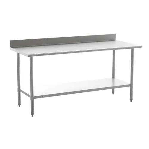 Flash Furniture Flash Furniture
NH-WT-3072-GG-B4-GG Work Table,

Stainless Steel Top
with 
and 
- 220"W x 220"D