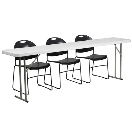 Flash Furniture RB-1896-1-GG Folding Training Table and Chair Set
