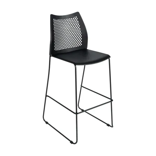 Flash Furniture Flash Furniture RUT-498A-BS-BK-GG Hercules Bar Stool