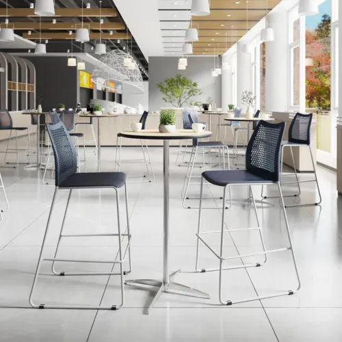 Flash Furniture Flash Furniture RUT-498A-BS-NV-GG Hercules Bar Stool