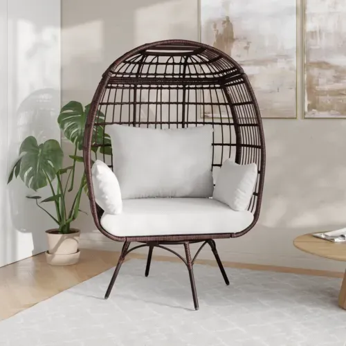 Flash Furniture Flash Furniture SB-C-335-BR-CR-GG Zola Lounge Chair