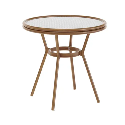 Flash Furniture Flash Furniture SDA-AD641012-80-WHGY-NAT-GG Lourdes Bistro Table