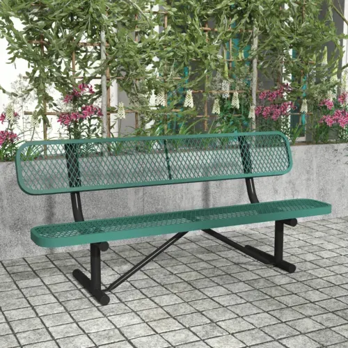 Flash Furniture Flash Furniture SLF-AG4HUT2-H48L-GN-GG Sigrid Outdoor Bench