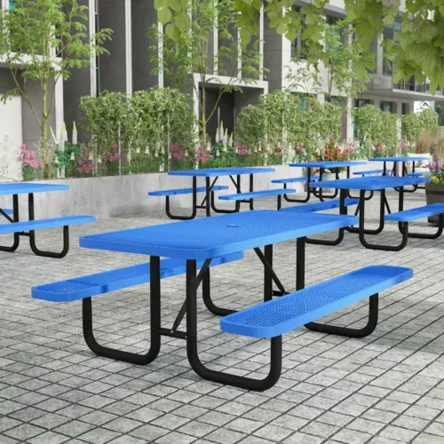 Flash Furniture Flash Furniture SLF-EML-72-BL-GG Mantilla Outdoor Picnic Table