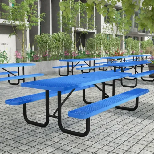 Flash Furniture Flash Furniture SLF-EML-96-BL-GG Mantilla Outdoor Picnic Table