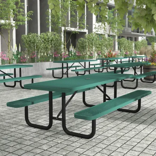 Flash Furniture Flash Furniture SLF-EML96-H60L-GN-GG Mantilla Outdoor Picnic Table