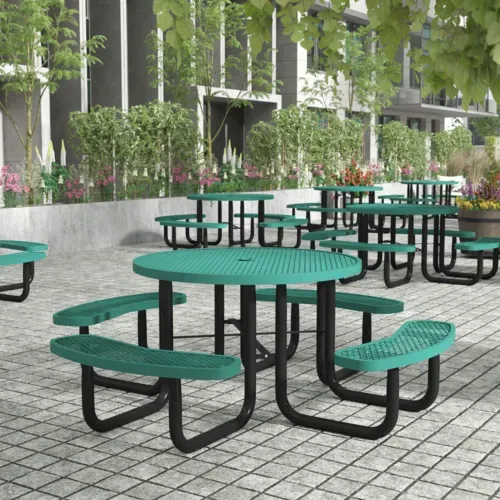 Flash Furniture Flash Furniture SLF-EMR46-H60L-GN-GG Creekside Outdoor Picnic Table