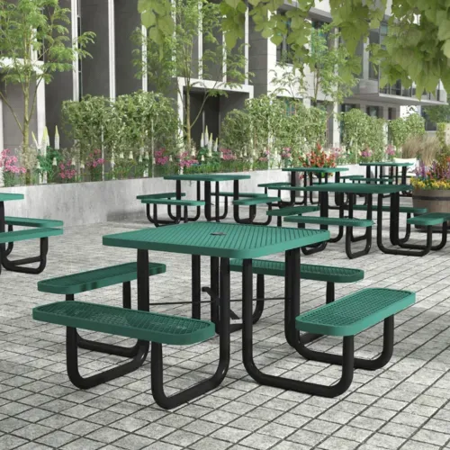 Flash Furniture Flash Furniture SLF-EMS46-H60L-GN-GG Creekside Outdoor Picnic Table