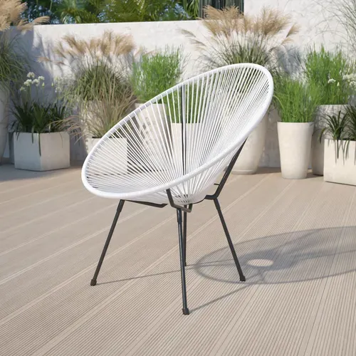 Flash Furniture TLH-094-WHITE-GG Chair, Lounge, Outdoor