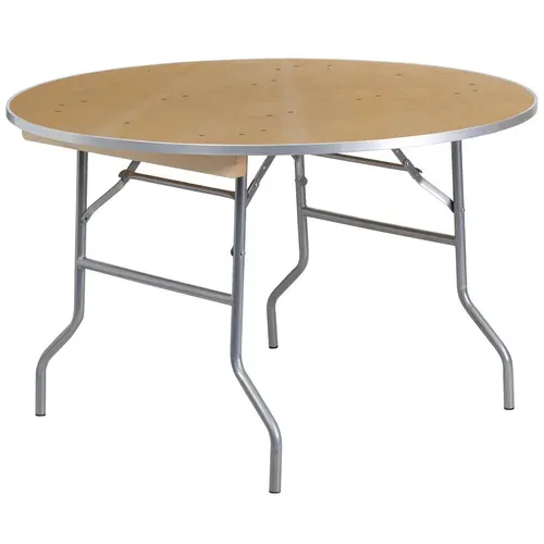 Flash Furniture XA-48-BIRCH-M-GG Heavy Duty Folding Banquet Table