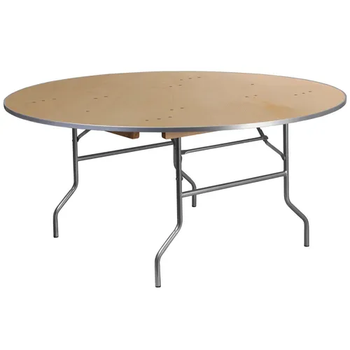 Flash Furniture XA-66-BIRCH-M-GG Heavy Duty Folding Banquet Table