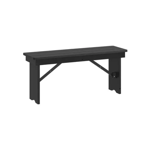 Flash Furniture Flash Furniture XA-B-40X12-BW-GG Hercules Series Folding Rustic Farm Bench