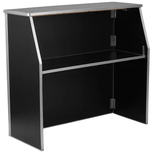 Flash Furniture XA-BAR-48-BK-GG Black Portable Bar