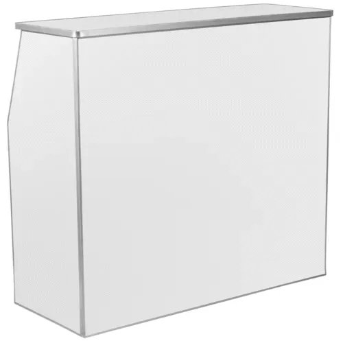 Flash Furniture XA-BAR-48-WH-GG White Portable Bar