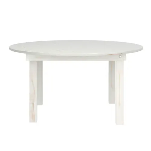 Flash Furniture Flash Furniture XA-F-60-RD-WH-GG Hercules Series Dining Table