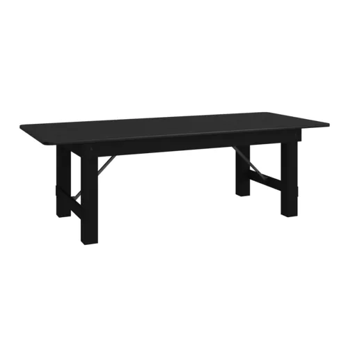 Flash Furniture Flash Furniture XA-F-96X40-BW-GG Hercules Series Folding Rustic Farm Table