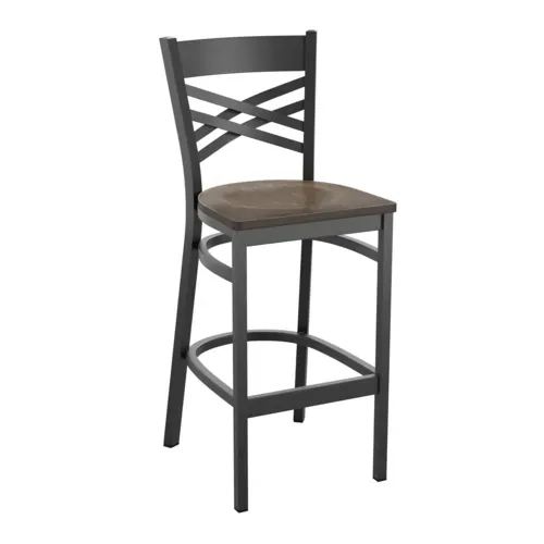 Flash Furniture Flash Furniture XU-6F8BXBK-BAR-ACPW-GG Hercules Series Restaurant Bar Stool