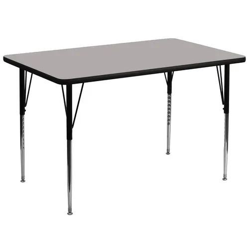 Flash Furniture XU-A3672-REC-GY-H-A-GG Activity Table