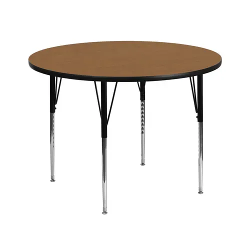 Flash Furniture XU-A42-RND-OAK-T-A-GG Activity Table