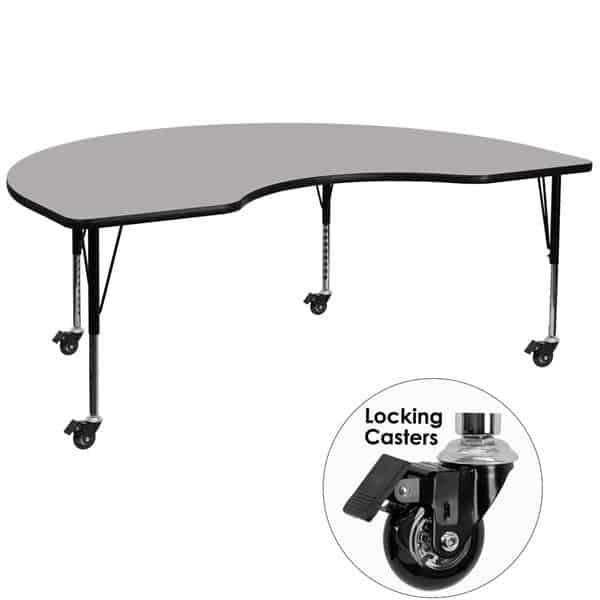 Flash Furniture XU-A4896-KIDNY-GY-T-P-CAS-GG Activity Table Flash Furniture XU-A4896-KIDNY-GY-T-P-CAS-GG Activity Table