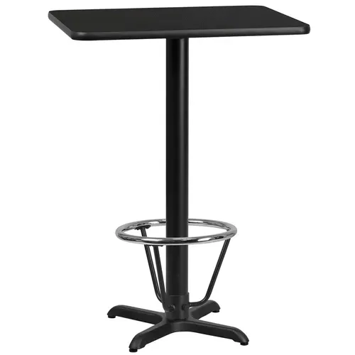 Flash Furniture XU-BLKTB-2430-T2222B-3CFR-GG Table